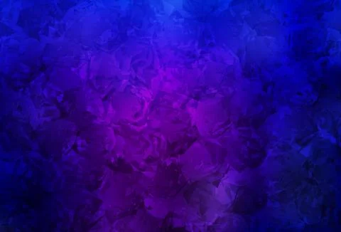 Dark Purple, Pink vector doodle pattern with roses, flowers. Illustrazione stock