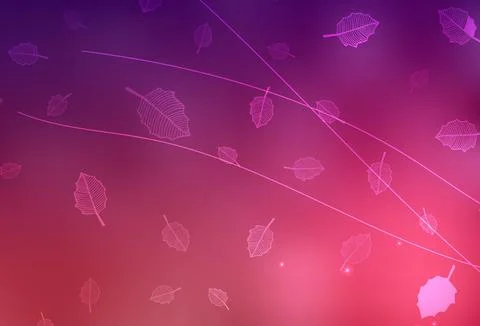 Dark Purple, Pink vector elegant pattern with trees, branches. Illustrazione stock