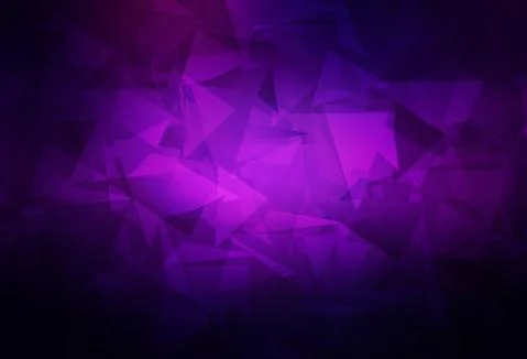 Dark Purple, Pink vector gradient triangles pattern. Illustrazione stock