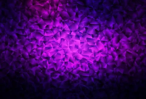 Dark Purple, Pink vector gradient triangles pattern. Stock Illustration
