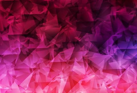 Dark Purple, Pink vector gradient triangles pattern. 스톡 일러스트