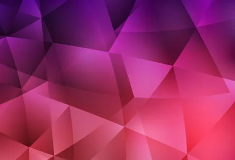 Dark Purple, Pink vector gradient triangles template. Stock Illustration