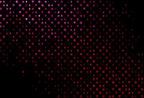 Dark Purple, Pink vector layout with elements of cards. Stock Illustration