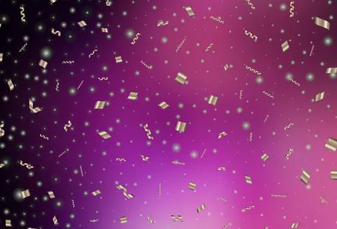 Dark Purple, Pink vector layout in New Year style. Stock Illustration