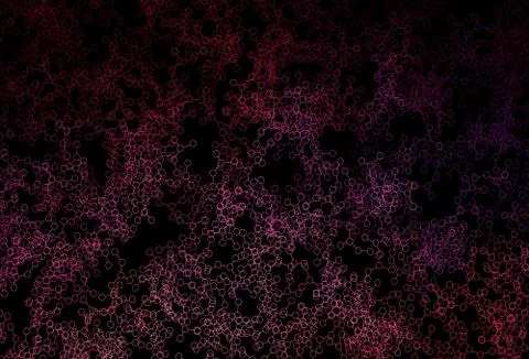 Dark Purple, Pink vector pattern with artificial intelligence network. Illustrazione stock