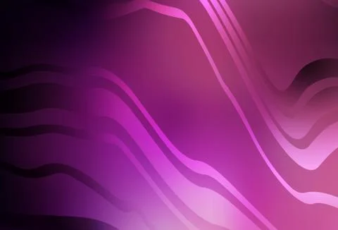 Dark Purple, Pink vector pattern with bent lines. 스톡 일러스트