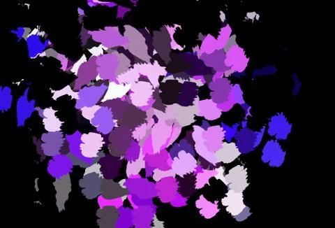 Dark Purple, Pink vector pattern with random forms. Stock Illustration