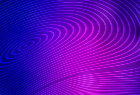 Dark Purple, Pink vector pattern with bent lines. Illustrazione stock