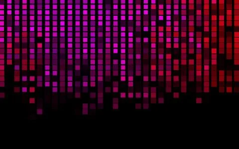 Dark Purple, Pink vector pattern in square style. Illustrazione stock