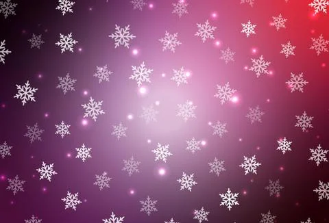 Dark Purple, Pink vector pattern in Christmas style. Stock Illustration