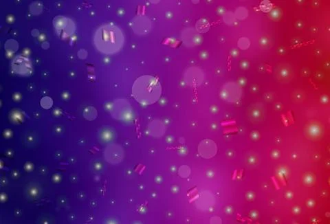 Dark Purple, Pink vector pattern with spheres. 스톡 일러스트