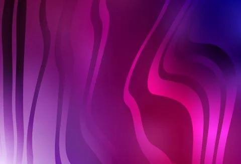 Dark Purple, Pink vector pattern with wry lines. Illustrazione stock