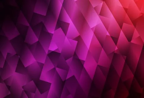 Dark Purple, Pink vector pattern in square style. Stock Illustration