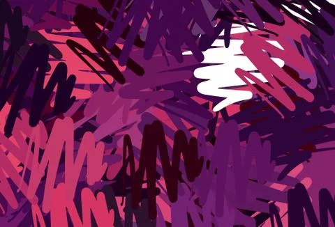 Dark Purple, Pink vector pattern with sharp lines. Illustrazione stock