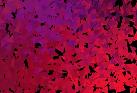 Dark Purple, Pink vector pattern with polygonal style. Illustrazione stock