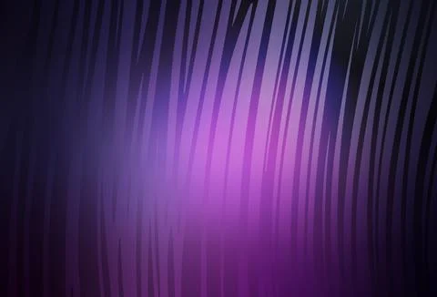 Dark Purple, Pink vector pattern with bent lines. Illustrazione stock