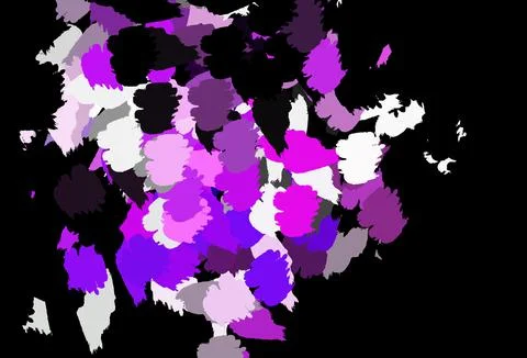 Dark Purple, Pink vector pattern with random forms. 스톡 일러스트