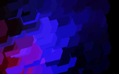 Dark Purple, Pink vector pattern in square style. Illustrazione stock