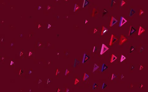 Dark Purple, Pink vector pattern with polygonal style. Illustrazione stock
