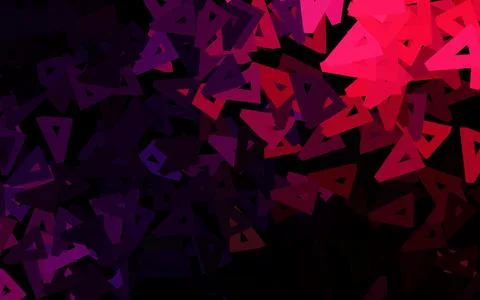 Dark Purple, Pink vector pattern with polygonal style. Stock Illustration