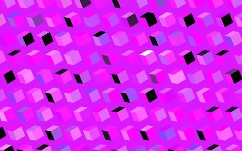 Dark Purple, Pink vector pattern in square style. Illustrazione stock