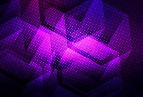 Dark Purple, Pink vector pattern with colorful hexagons. イラスト素材