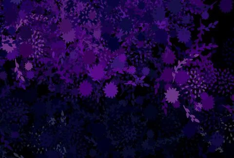 Dark Purple, Pink vector pattern with random forms. Illustrazione stock