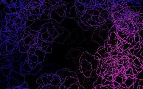 Dark Purple, Pink vector pattern with random forms. Illustrazione stock