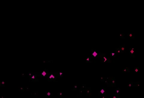 Dark purple, pink vector pattern in polygonal style with circles. Stock Illustration