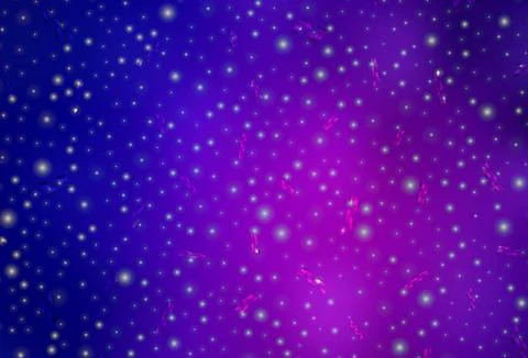 Dark Purple, Pink vector pattern in Christmas style. Stock Illustration