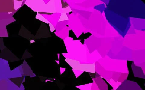 Dark Purple, Pink vector pattern with polygonal style. Stock Illustration