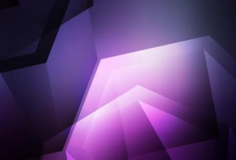 Dark Purple, Pink vector shining triangular backdrop. Stock Illustration