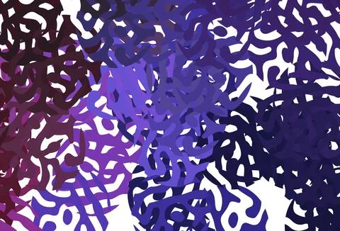 Dark Purple, Pink vector template with chaotic shapes. Stock Illustration