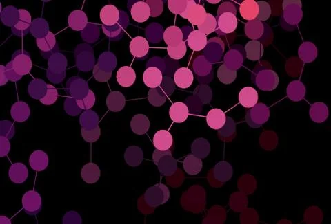 Dark Purple, Pink vector texture with artificial intelligence concept. Stock Illustration