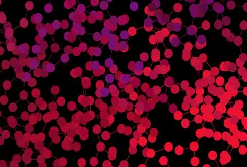 Dark Purple, Pink vector texture with artificial intelligence concept. Stock Illustration