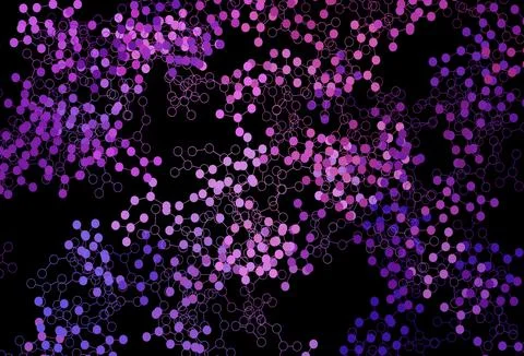 Dark Purple, Pink vector texture with artificial intelligence concept. Stock Illustration