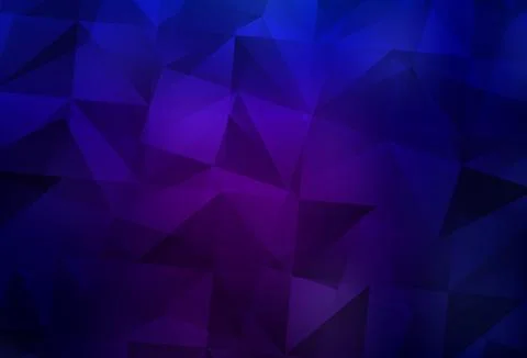 Dark Purple, Pink vector triangle mosaic background. Stock Illustration