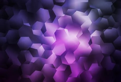 Dark Purple, Pink vector triangle mosaic background. Stock Illustration