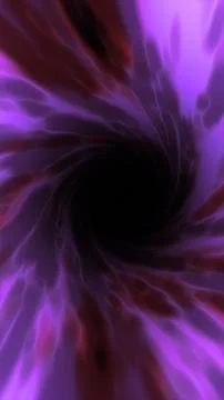Dark purple plasma vortex with swirling energy and a black center, ideal fo.. Illustrazione stock