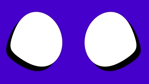 Dark Purple Two White Rounded Blob Shapes Shadow Stock Footage 336837657