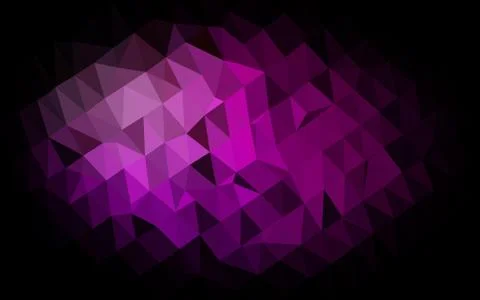 Dark Purple vector abstract mosaic backdrop. Stock Illustration
