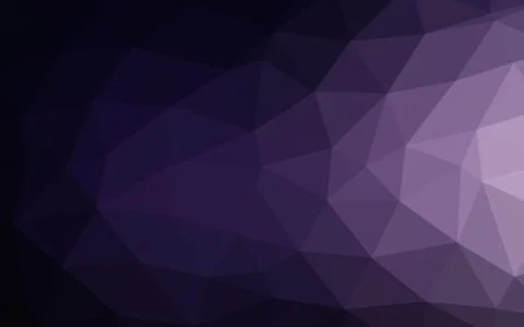 Dark Purple vector abstract polygonal texture. Stock Illustration