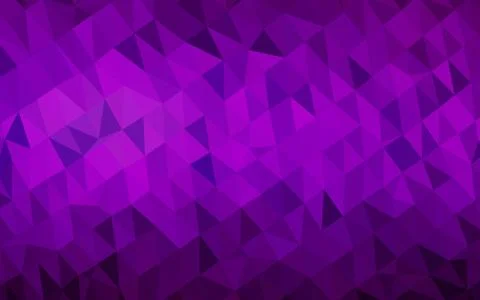 Dark Purple vector abstract polygonal texture. Stock Illustration