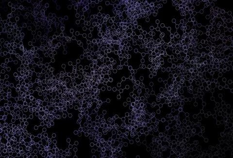 Dark Purple vector backdrop with artificial intelligence data. Stock Illustration