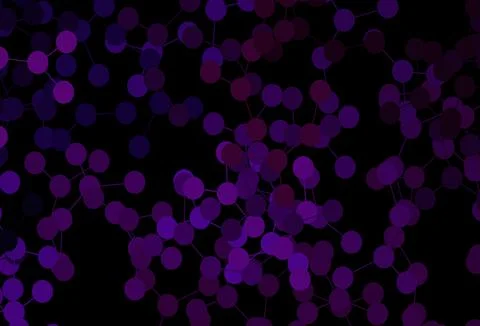 Dark Purple vector backdrop with artificial intelligence data. 库存插图