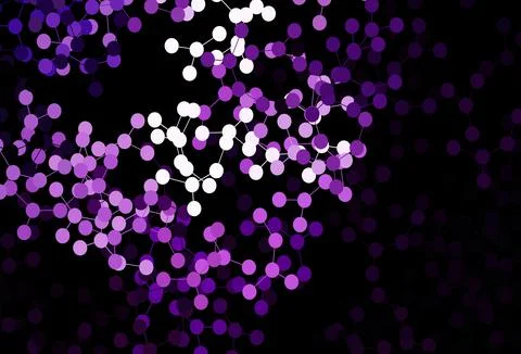 Dark Purple vector backdrop with artificial intelligence data. イラスト素材