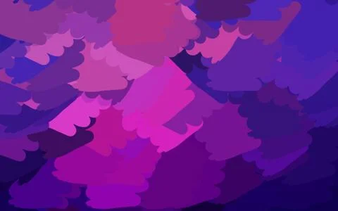 Dark Purple vector background with abstract shapes. Stock Illustration