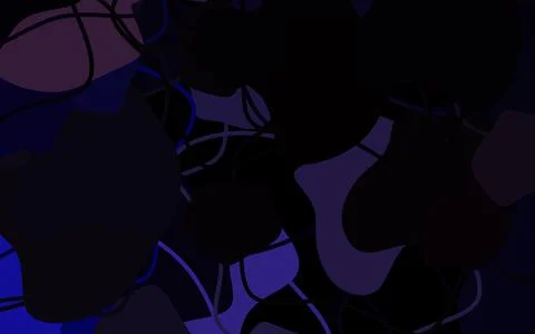 Dark Purple vector background with abstract shapes. Stock Illustration