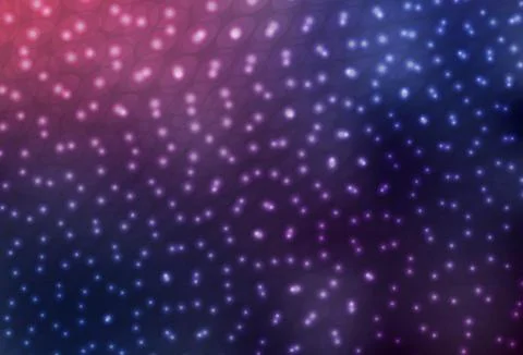 Dark Purple vector background with bubbles. Stock Illustration