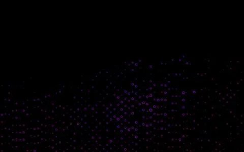 Dark Purple vector background with bubbles. 스톡 일러스트